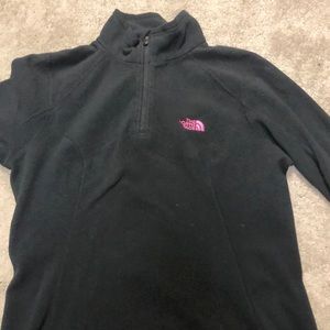 Black north face quarter zip